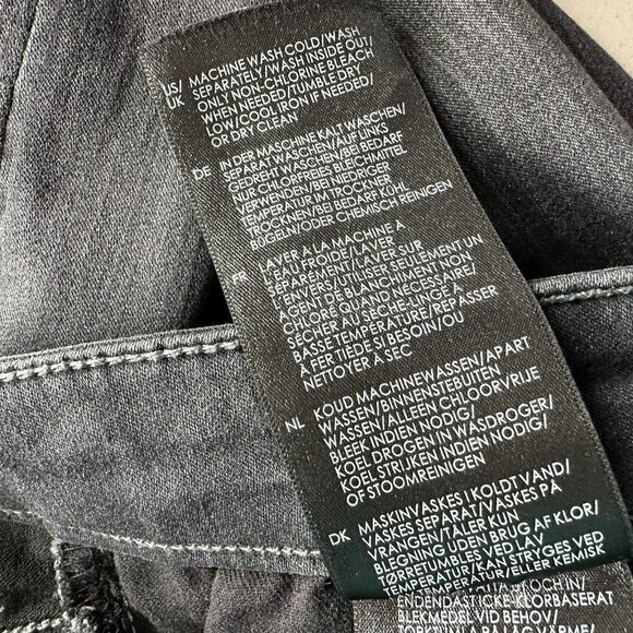 Liverpool The High-Rise Ankle Distressed Gray Denim Skinny Jeans 14/32 - Picture 11 of 12